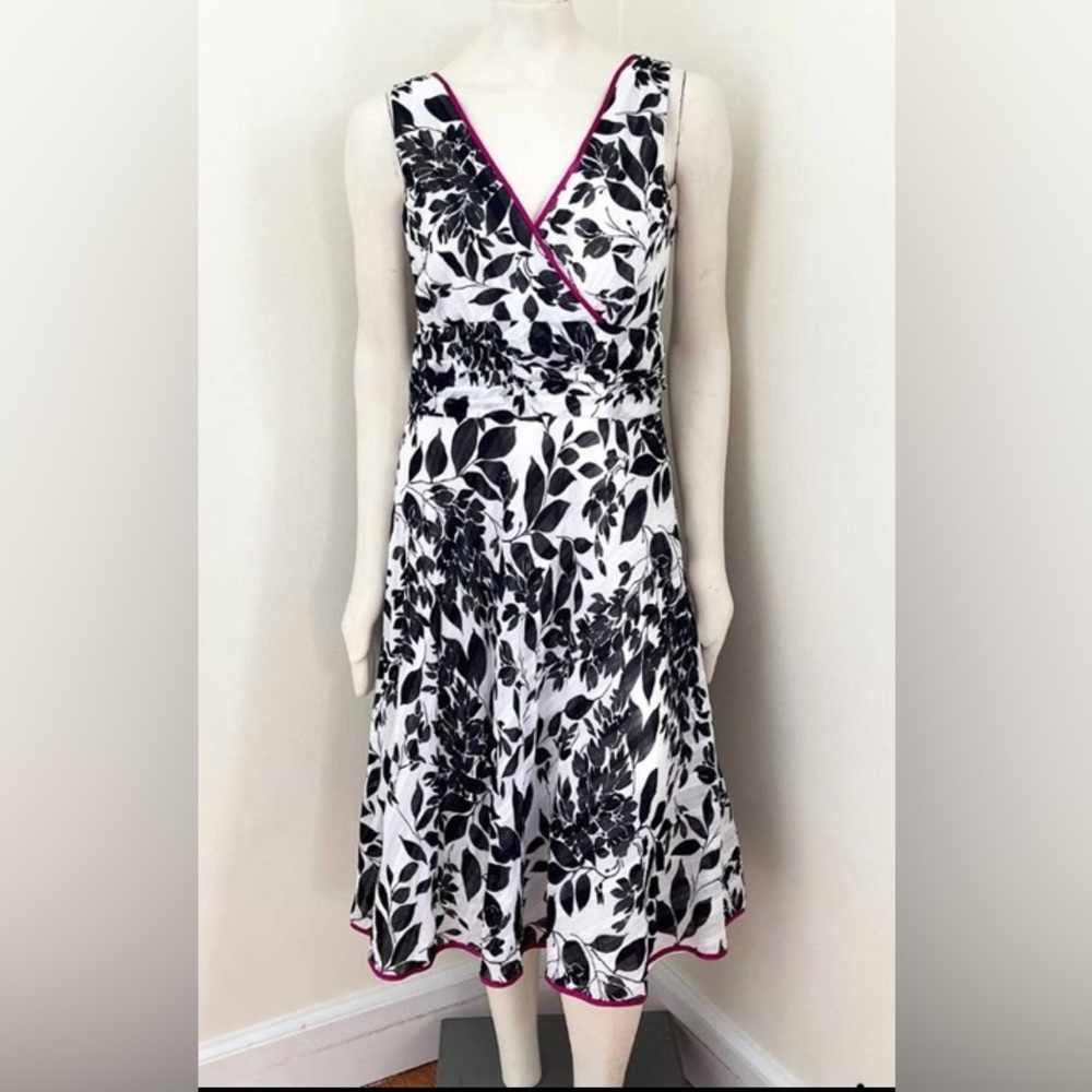 Amanda Lane leaf print dress sz 12